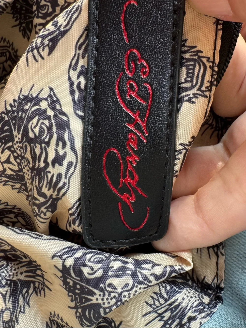 NWT Ed Hardy Love Kills Slowly Canvas Ombré Backpack